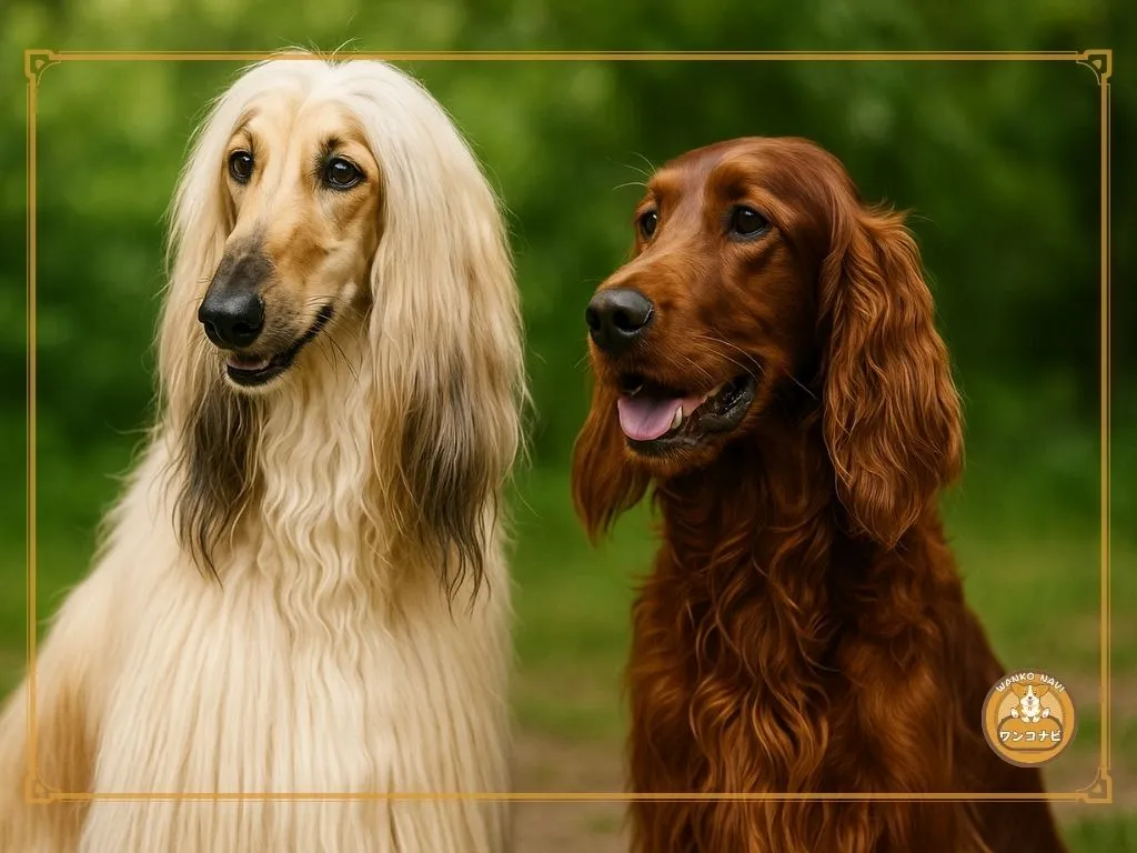 アフガンハウンドと似てる犬との共通点